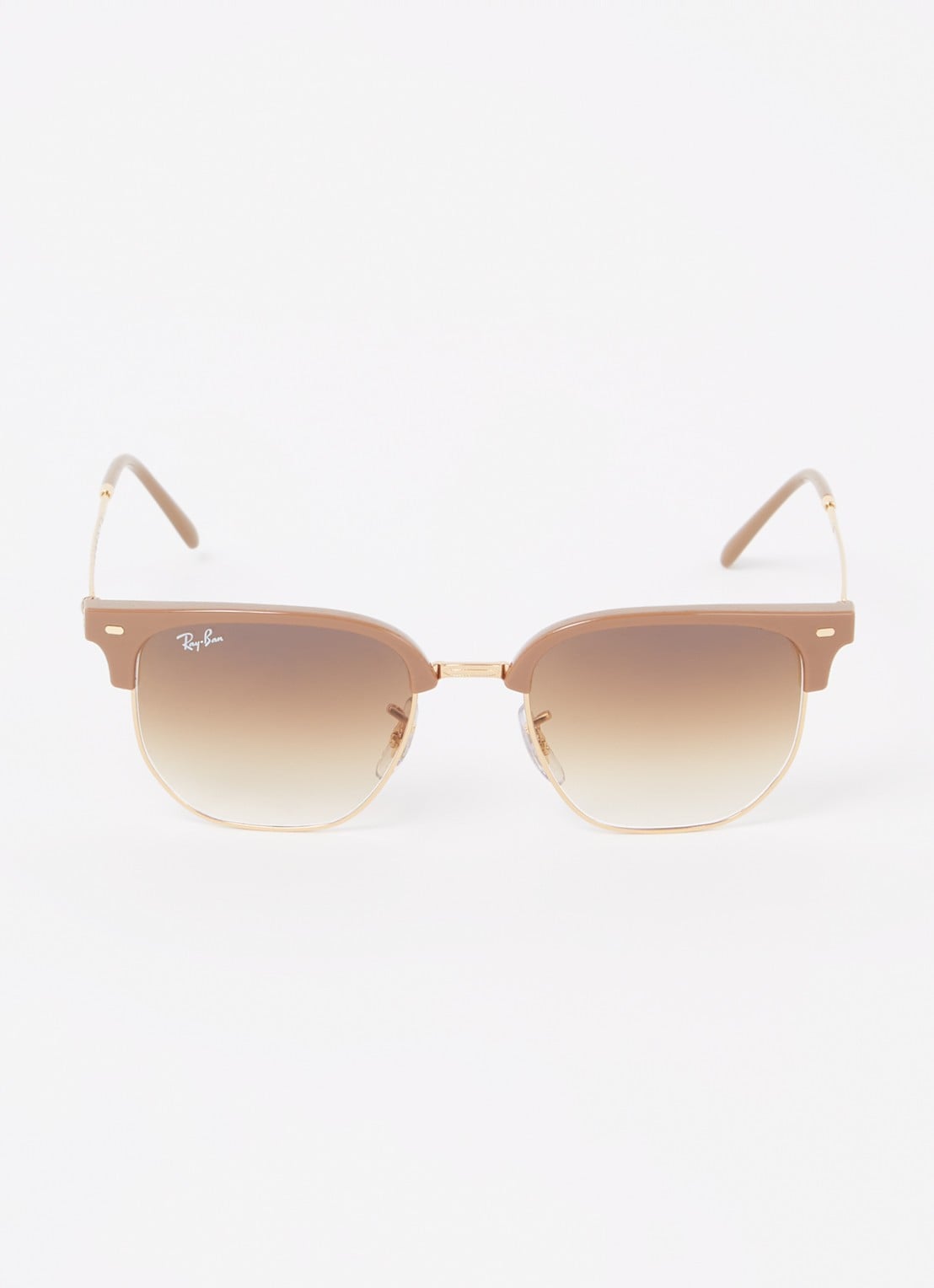 Ray-Ban New Clubmaster zonnebril RB4416 - detail lichtbruin