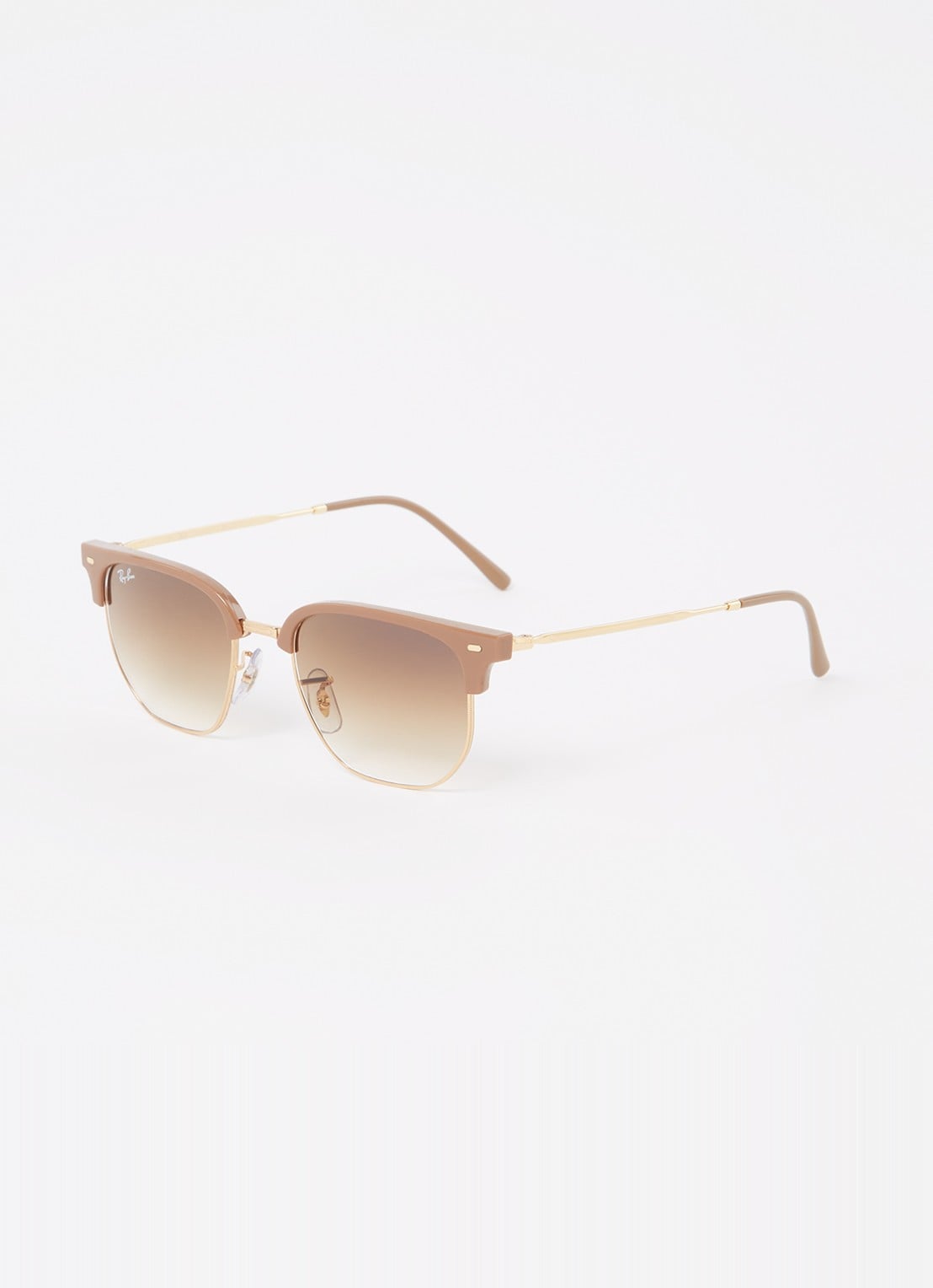 Ray-Ban New Clubmaster zonnebril RB4416 - voorkant 4 lichtbruin