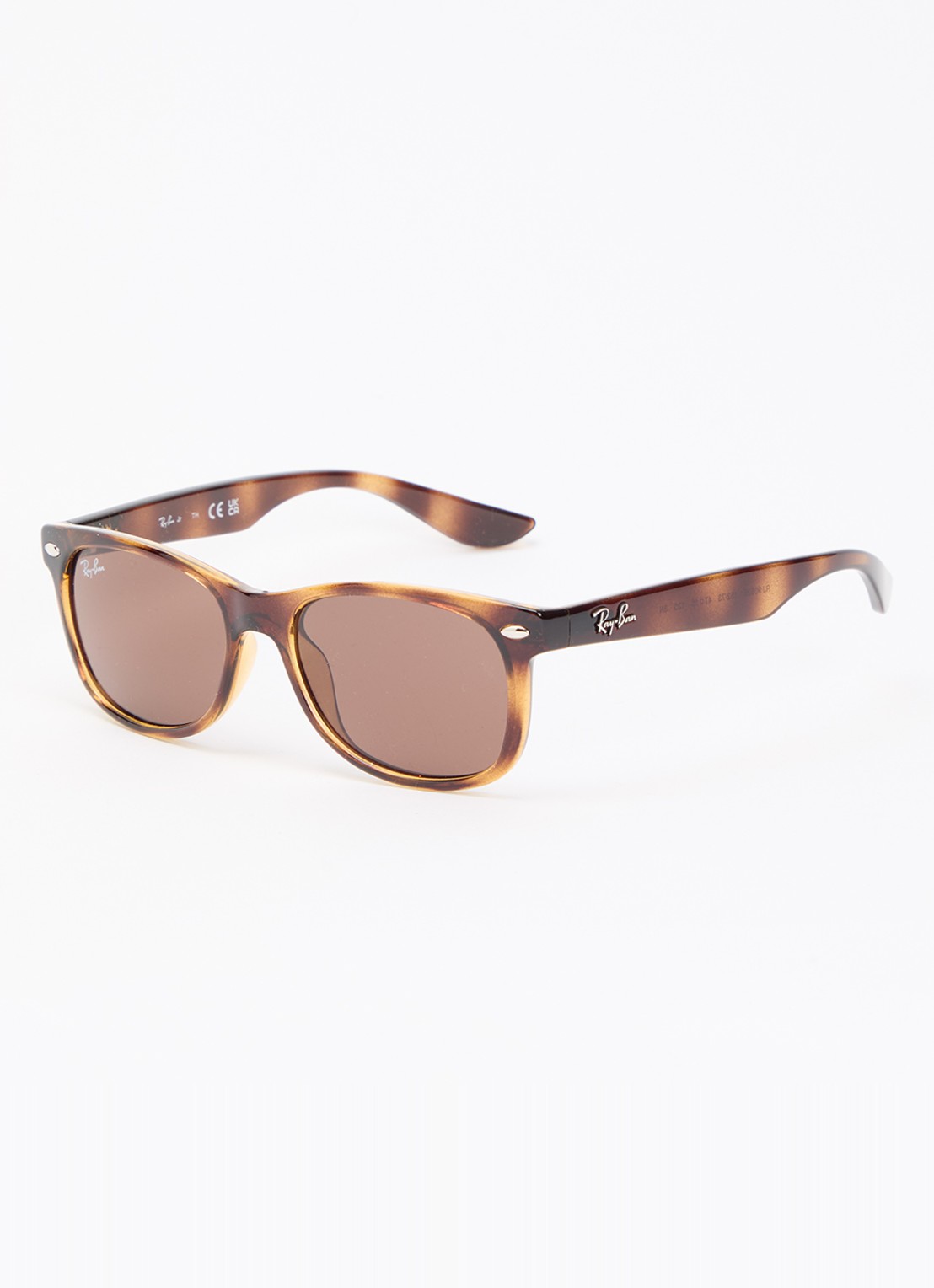 Ray-Ban New Wayfarer Kids zonnebril RB9052S  - voorkant bruin