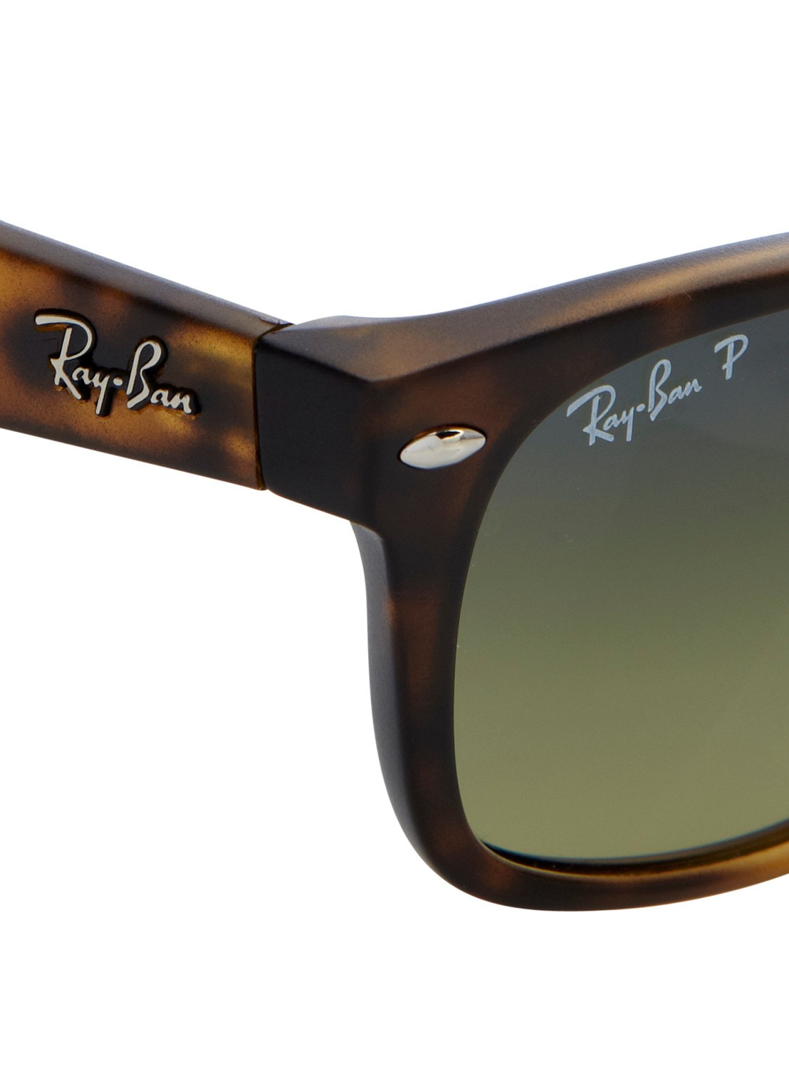 Ray-Ban New Wayfarer zonnebril gepolariseerd RB2132 - detail bruin