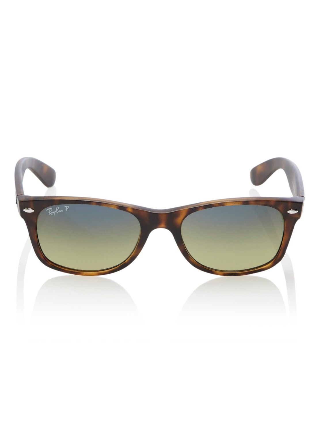 Ray-Ban New Wayfarer zonnebril gepolariseerd RB2132 - voorkant 5 bruin