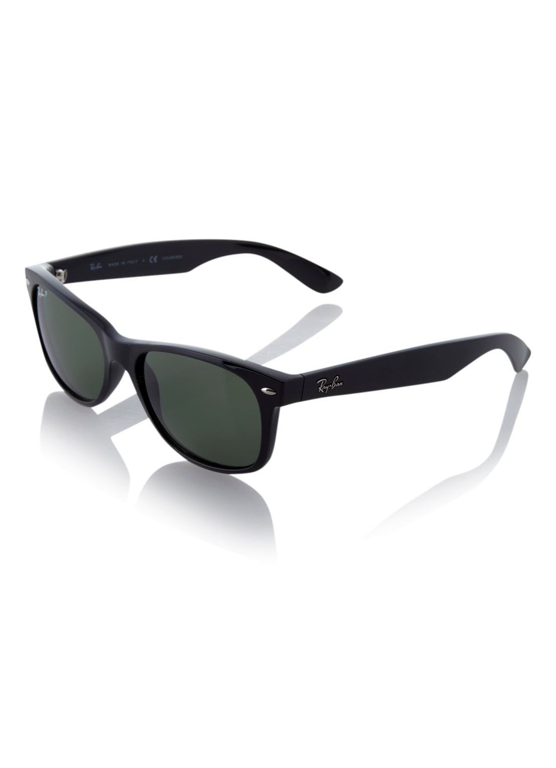 Ray-Ban New Wayfarer zonnebril gepolariseerd RB2132 - voorkant 4 zwart