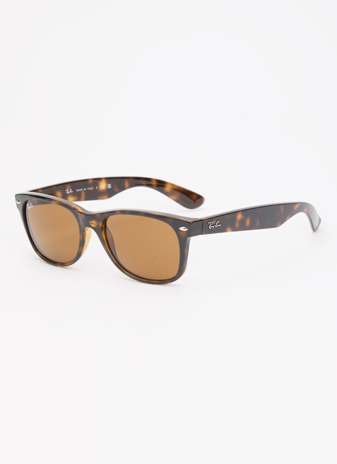 Ray-Ban New Wayfarer zonnebril RB2132 - voorkant donkerbruin