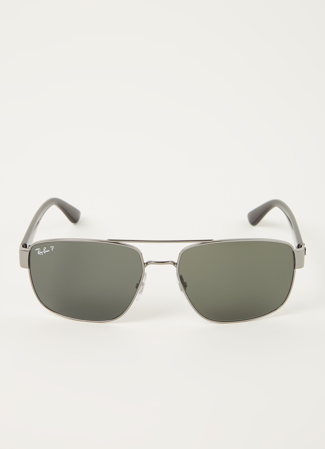 Ray-Ban Piloten zonnebril gepolariseerd RB3663 - voorkant 4 donkergrijs