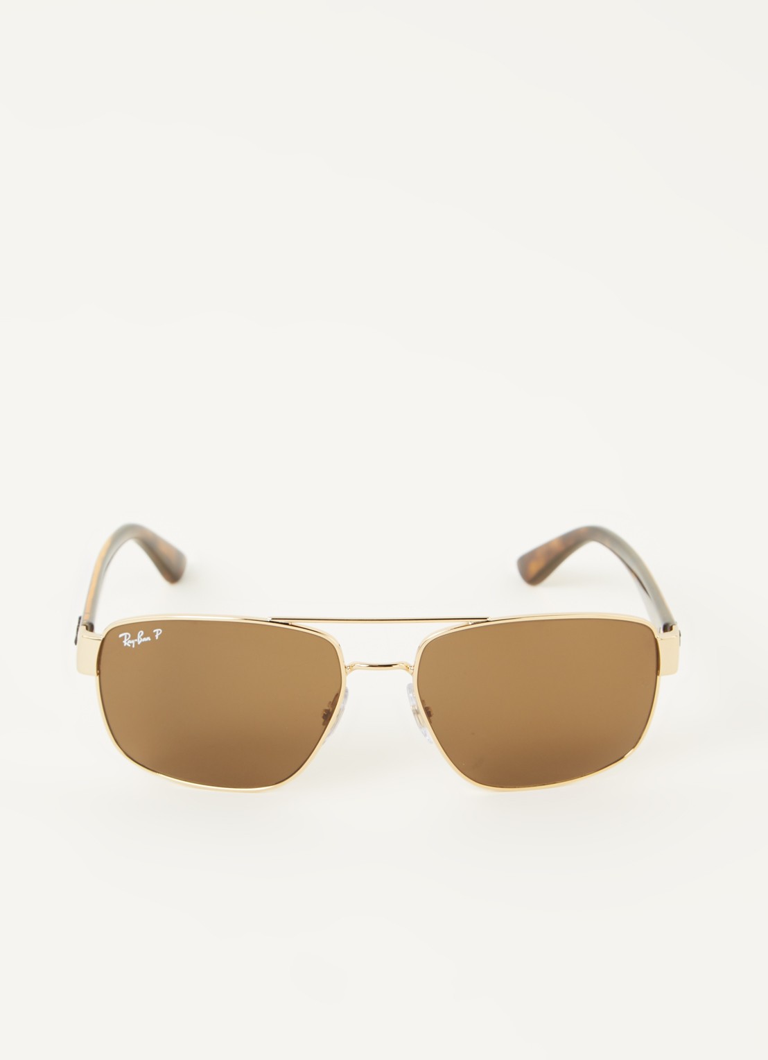 Ray-Ban Piloten zonnebril gepolariseerd RB3663 - voorkant 4 donkerbruin