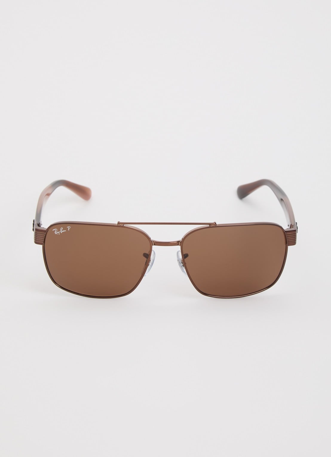 Ray-Ban Piloten zonnebril gepolariseerd RB3751CH - detail hazelnootbruin