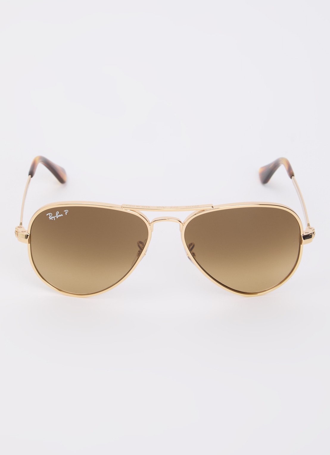 Ray-Ban Piloten zonnebril gepolariseerd RB3925 - detail goud