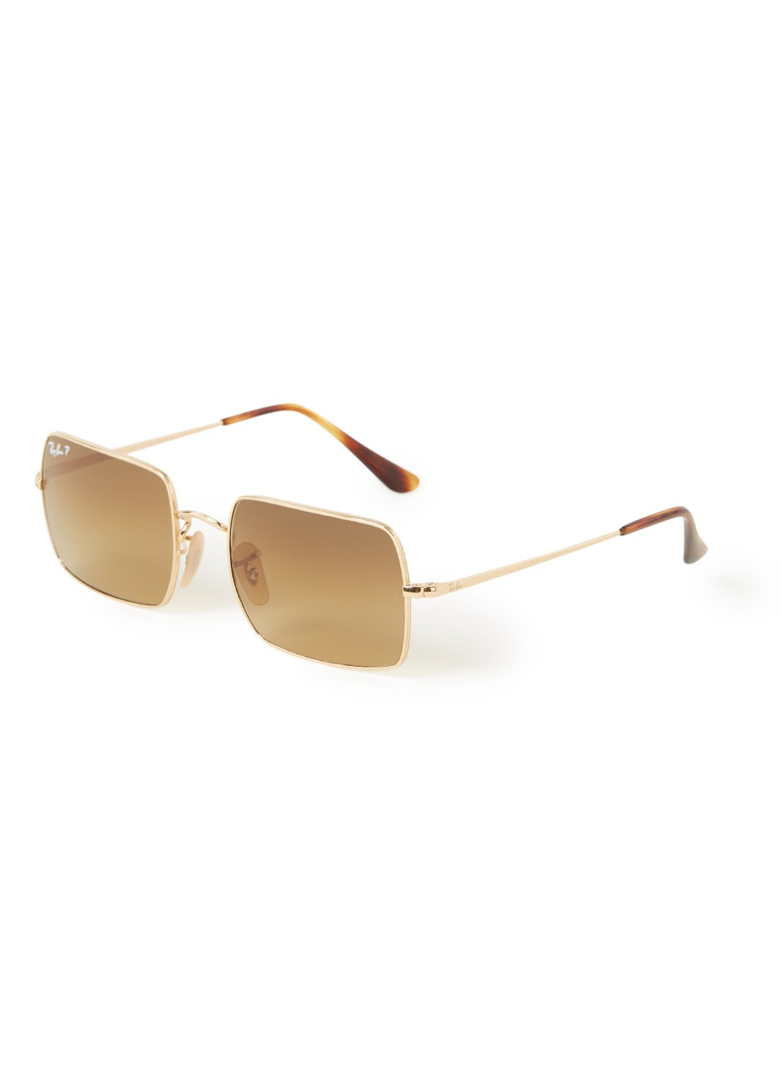 Ray-Ban Retro zonnebril gepolariseerd RB1969 - voorkant goud