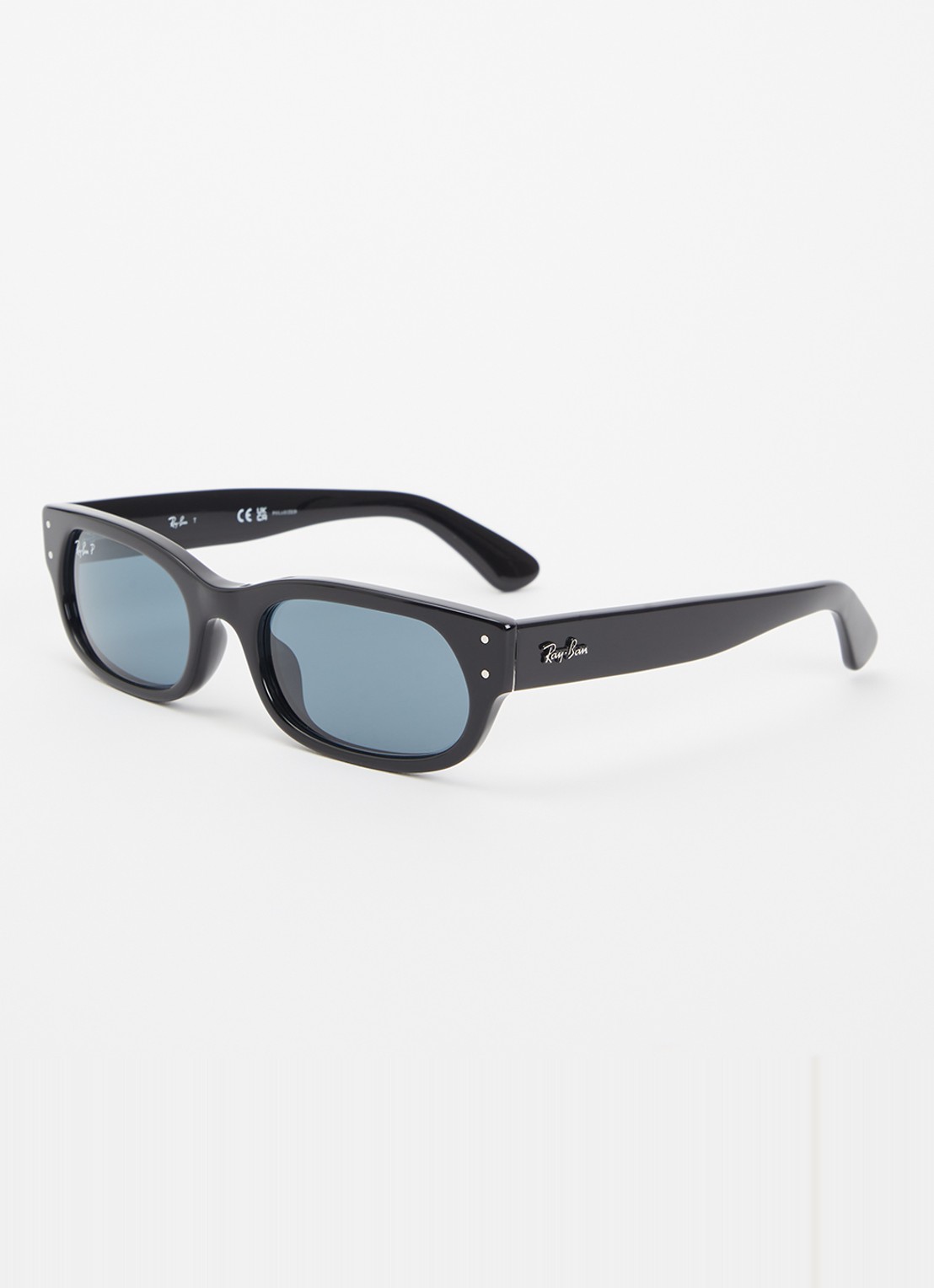 Ray-Ban Retro zonnebril gepolariseerd RB2236F - voorkant 4 zwart