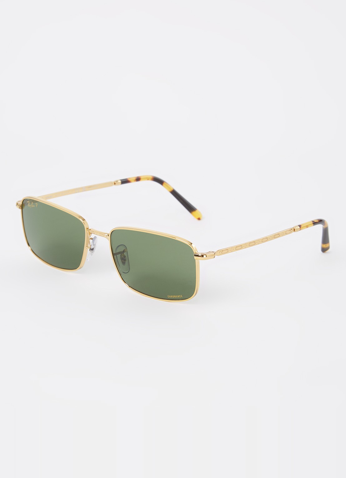 Ray-Ban Retro zonnebril gepolariseerd RB3717 - voorkant goud