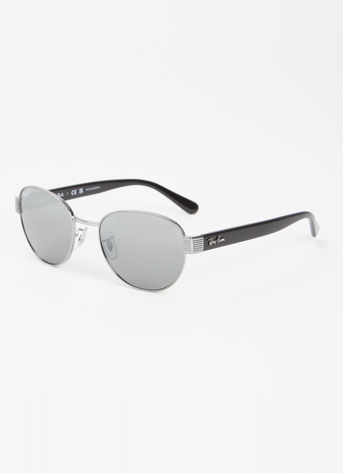 Ray-Ban Retro zonnebril gepolariseerd RB3766CH - voorkant antraciet