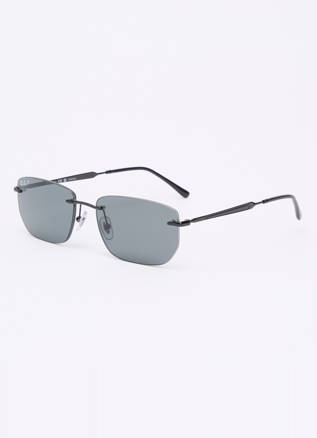 Ray-Ban Retro zonnebril gepolariseerd RB3768 - voorkant zwart