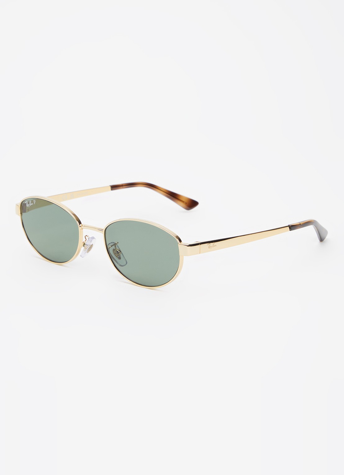 Ray-Ban Retro zonnebril gepolariseerd RB3774D - voorkant goud