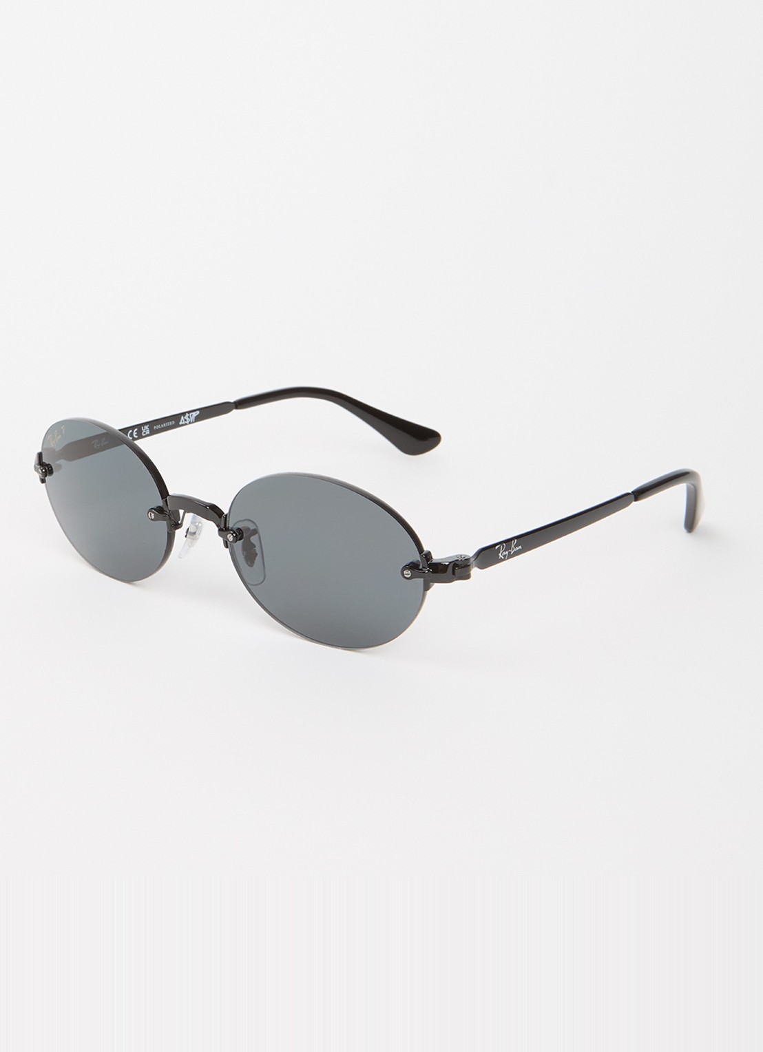 Ray-Ban Retro zonnebril gepolariseerd RB3929 - voorkant zwart