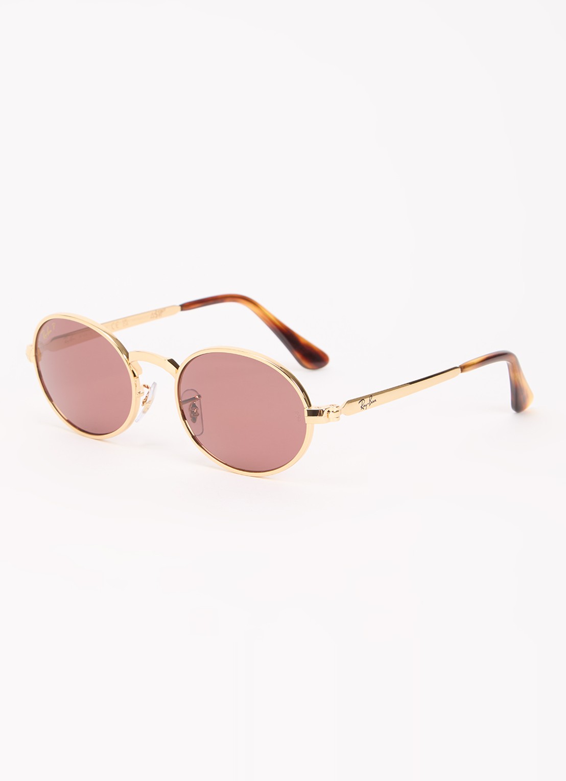 Ray-Ban Retro zonnebril gepolariseerd RB3931 - voorkant goud