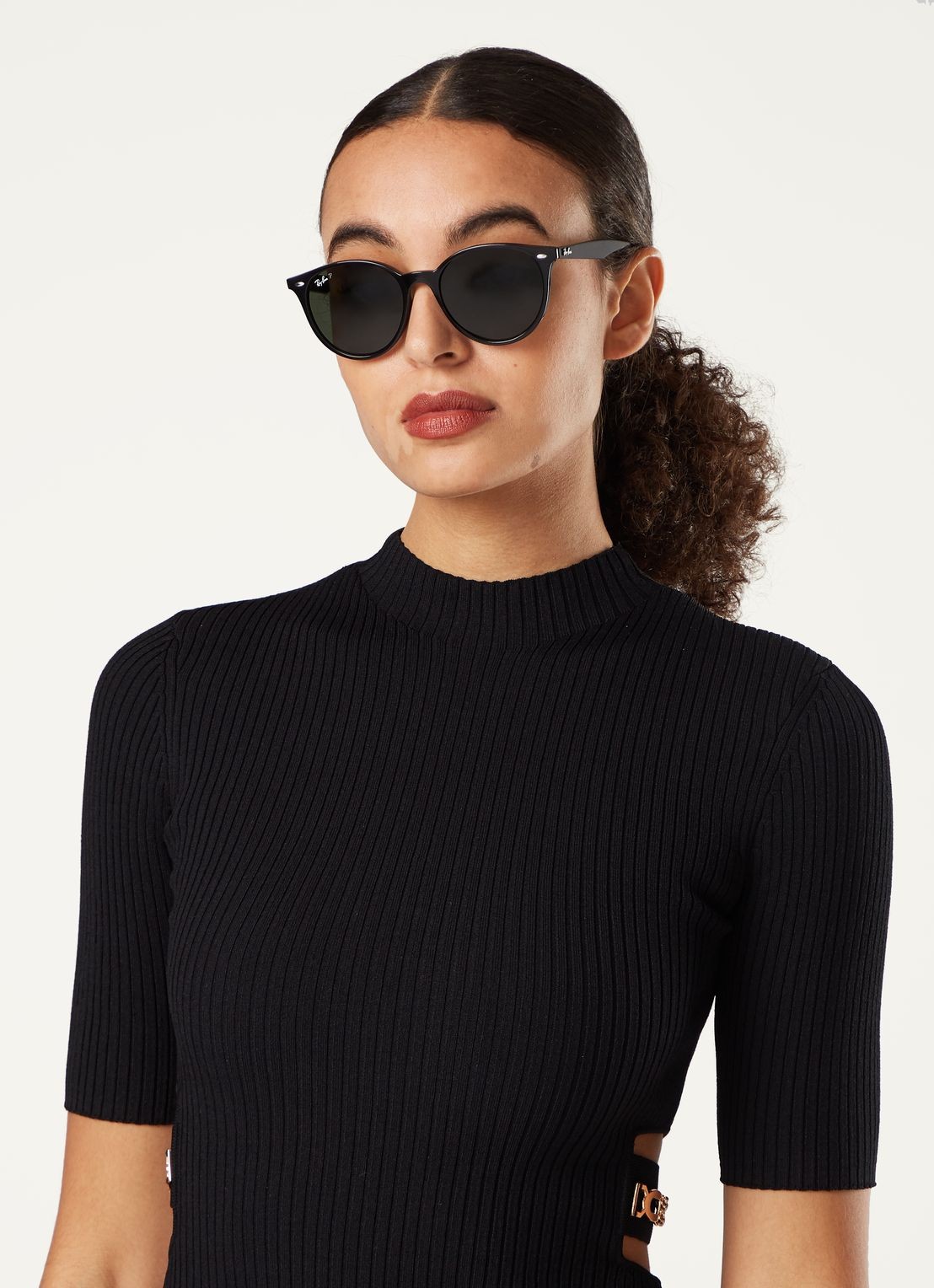 Ray-Ban Retro zonnebril gepolariseerd RB4305 - voorkant 5 zwart