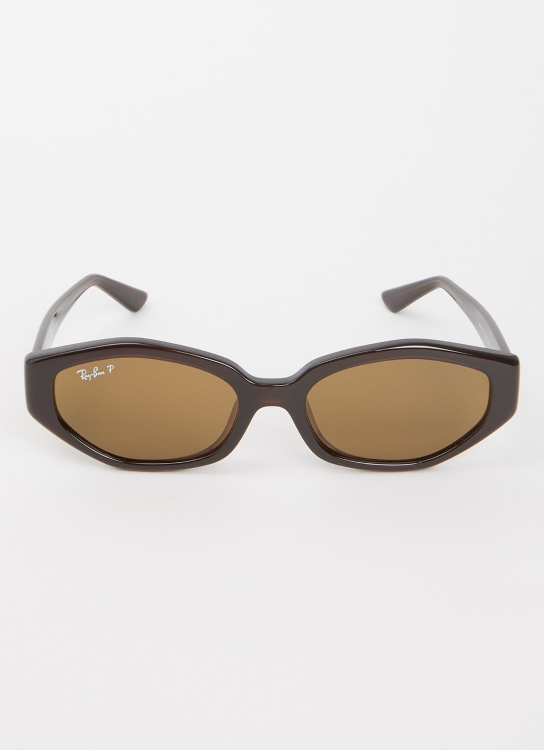 Ray-Ban Retro zonnebril gepolariseerd RB4473D - detail donkerbruin