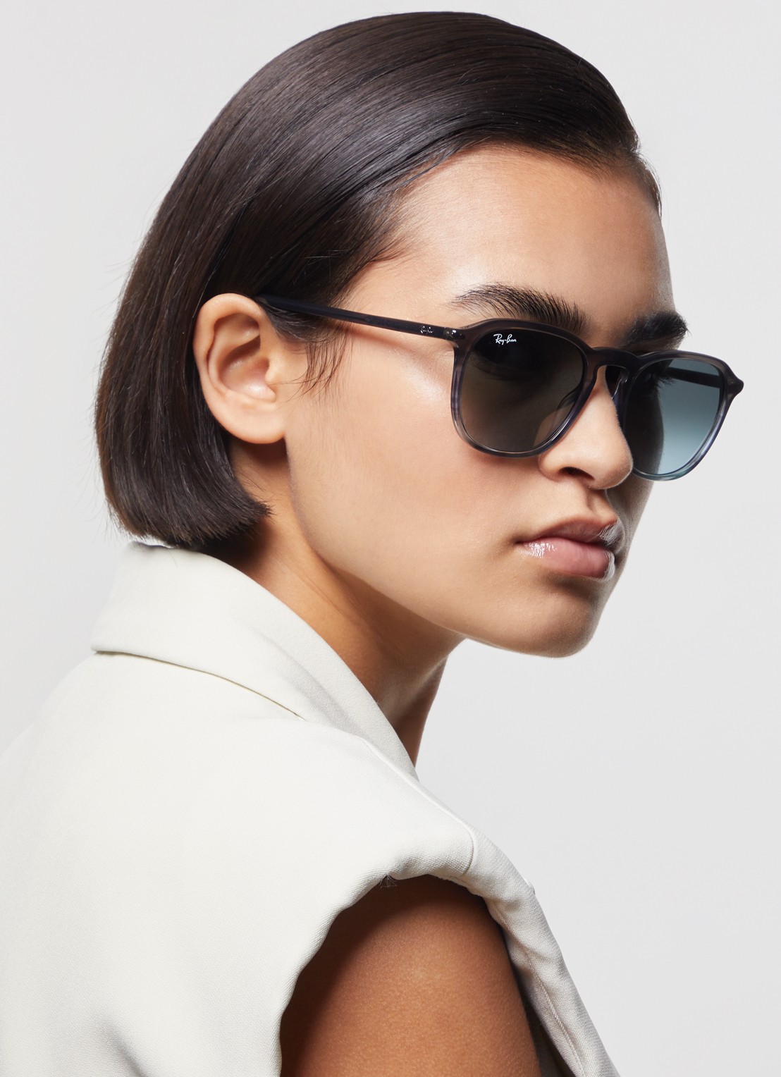 Ray-Ban Retro zonnebril RB2203 - voorkant 2 grijs