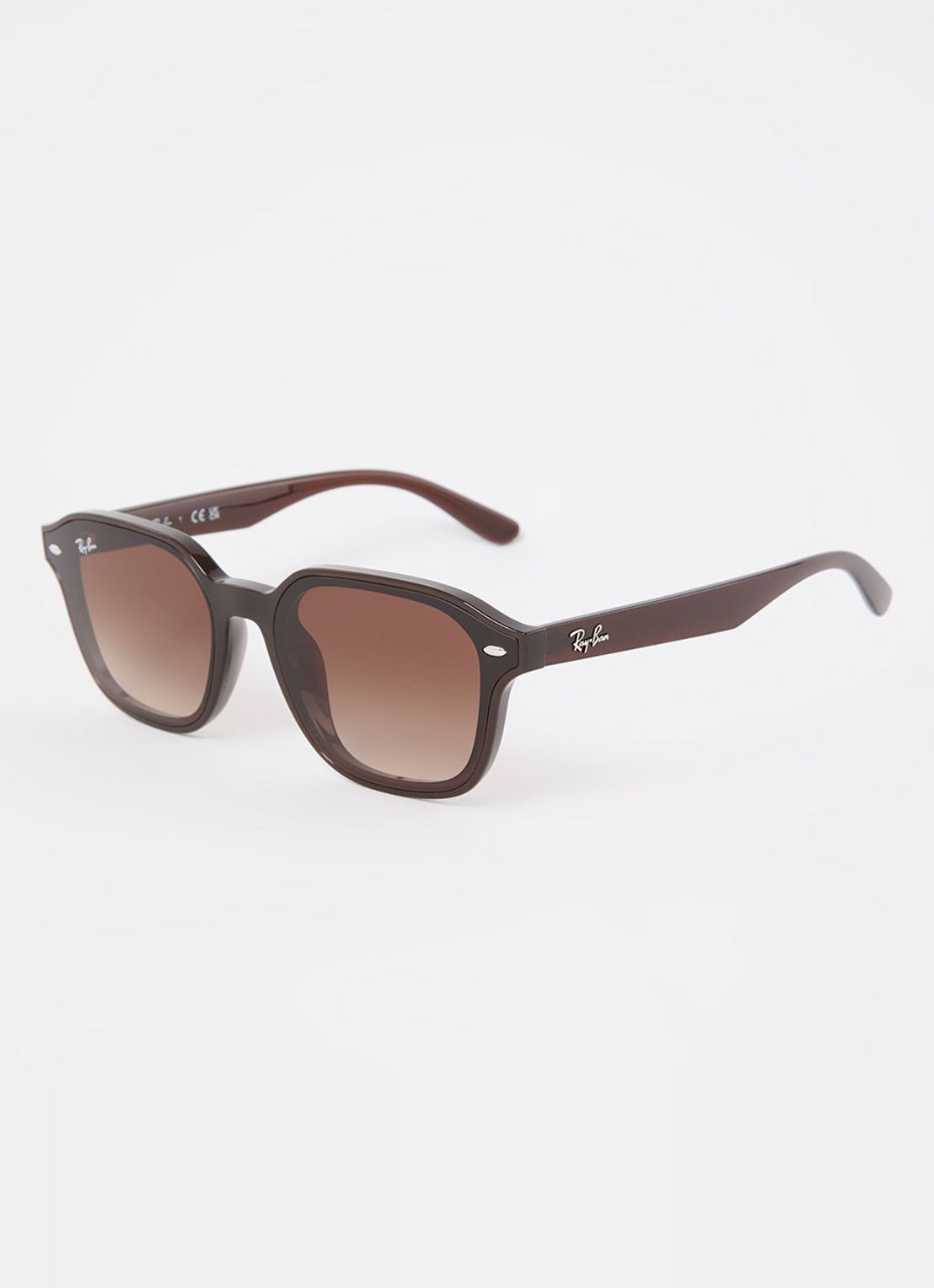 Ray-Ban Retro zonnebril RB4458D - voorkant donkerbruin