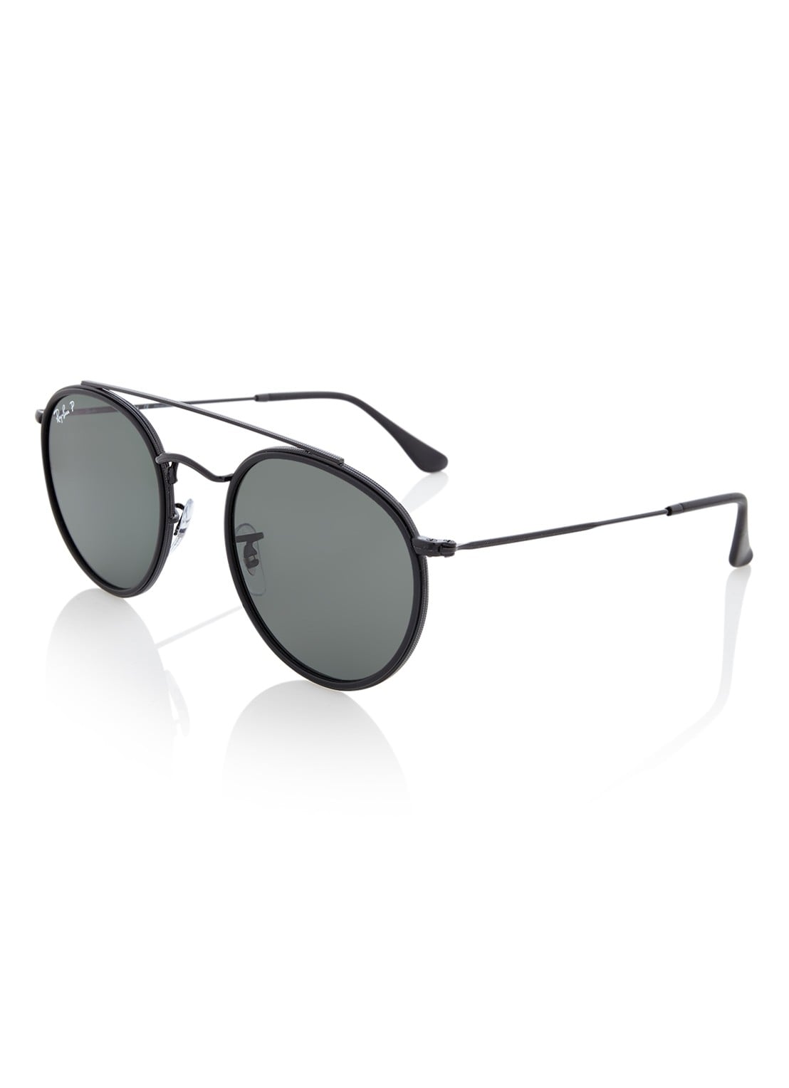 Ray-Ban Round Double Bridge zonnebril RB3647N - voorkant zwart