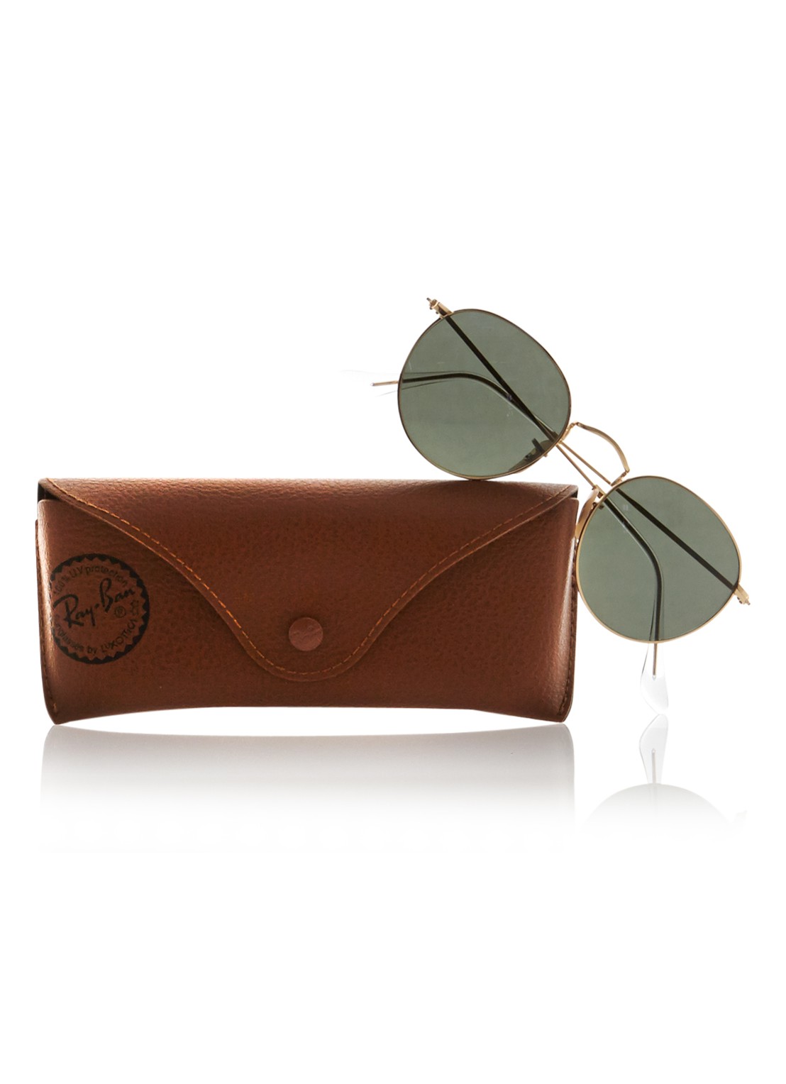 Ray-Ban Round Metal zonnebril ORB3447 - detail 4 goud