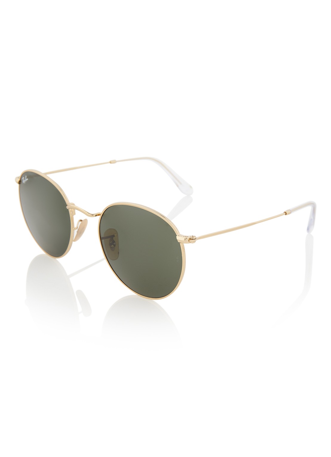 Ray-Ban Round zonnebril RB3447 - voorkant goud