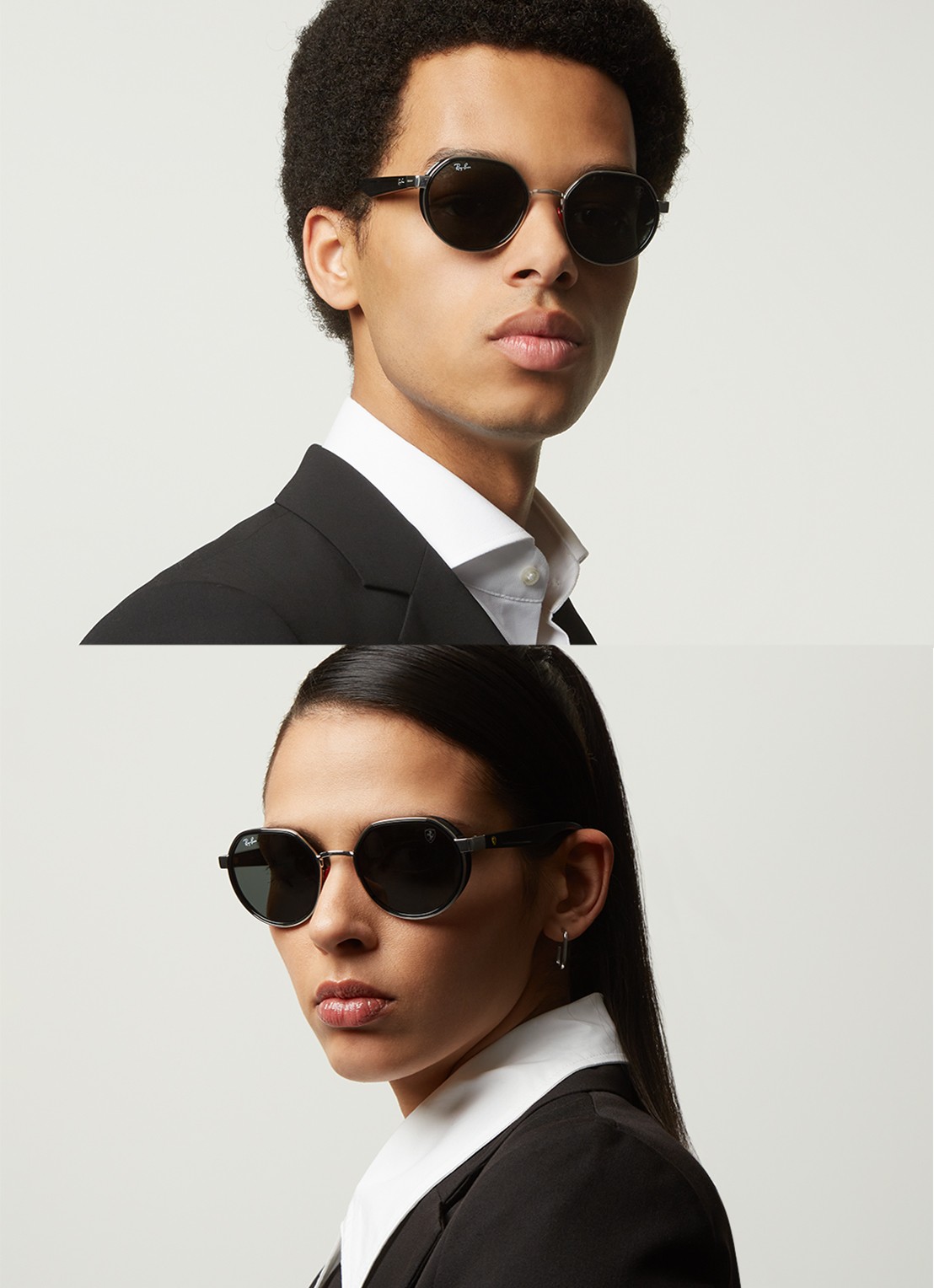 Ray-Ban Scuderia Ferrari zonnebril RB3703M  - voorkant 2 zilver