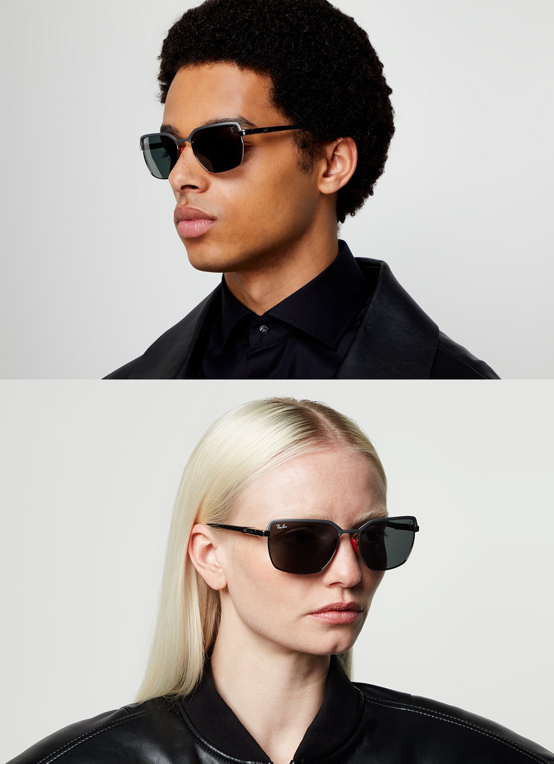 Ray-Ban Scuderia Ferrari zonnebril RB3743M - voorkant 2 grijs