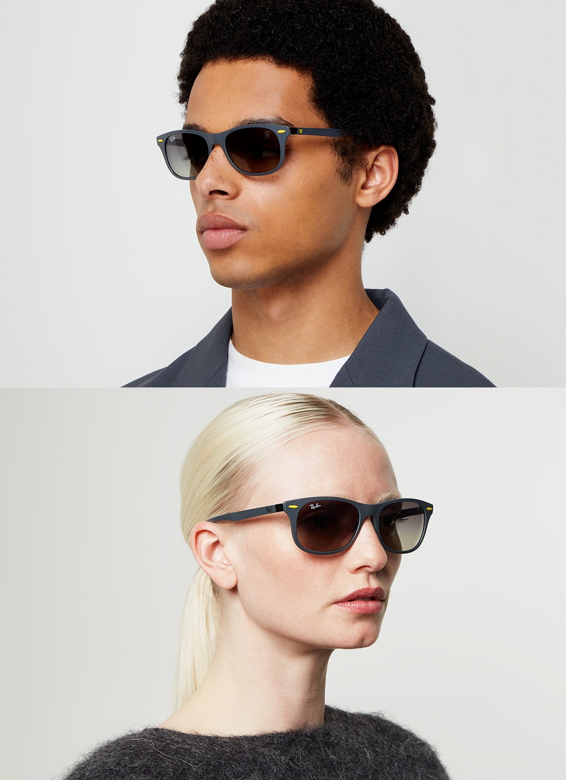 Ray-Ban Scuderia Ferrari zonnebril RB4607M - voorkant 2 grijs