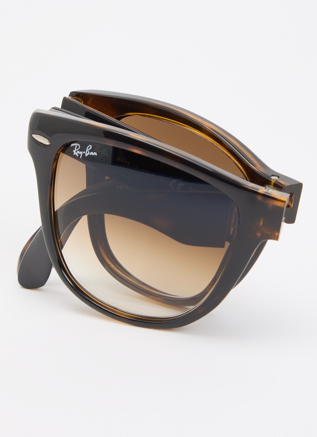 Ray-Ban Wayfarer Folding Classic zonnebril RB4105 - detail 4 bruin