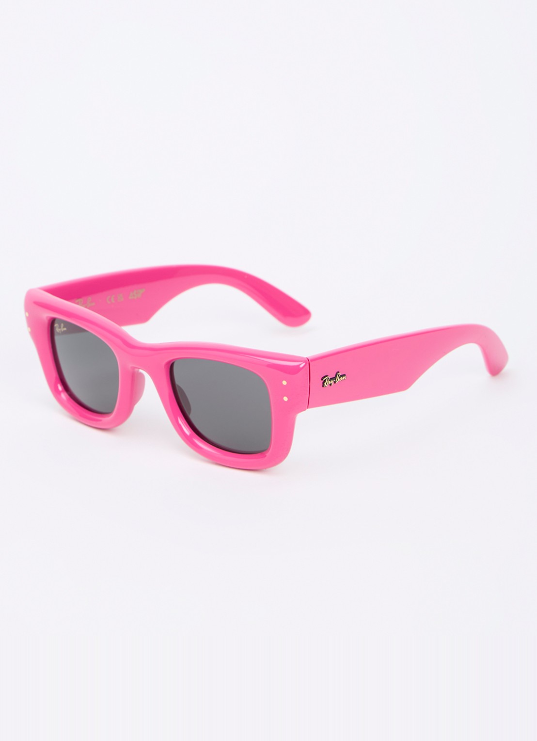 Ray-Ban Wayfarer Puffer zonnebril RB4940 - voorkant roze