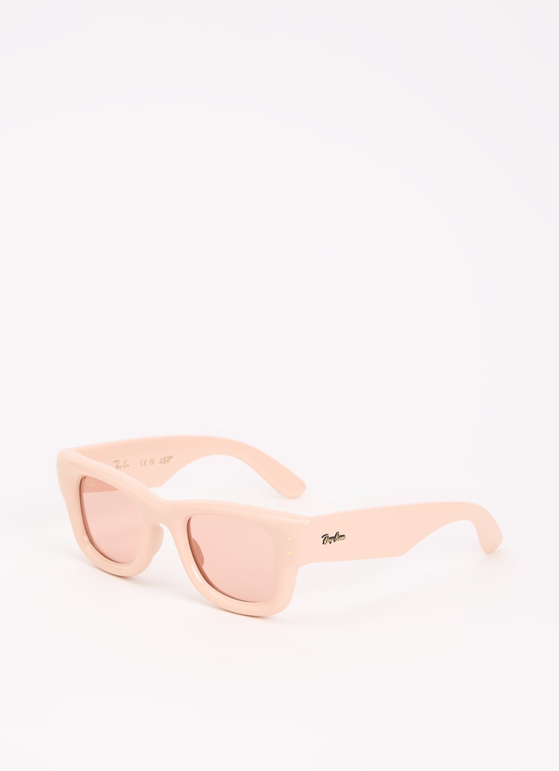 Ray-Ban Wayfarer Puffer zonnebril RB4940  - voorkant 4 roze