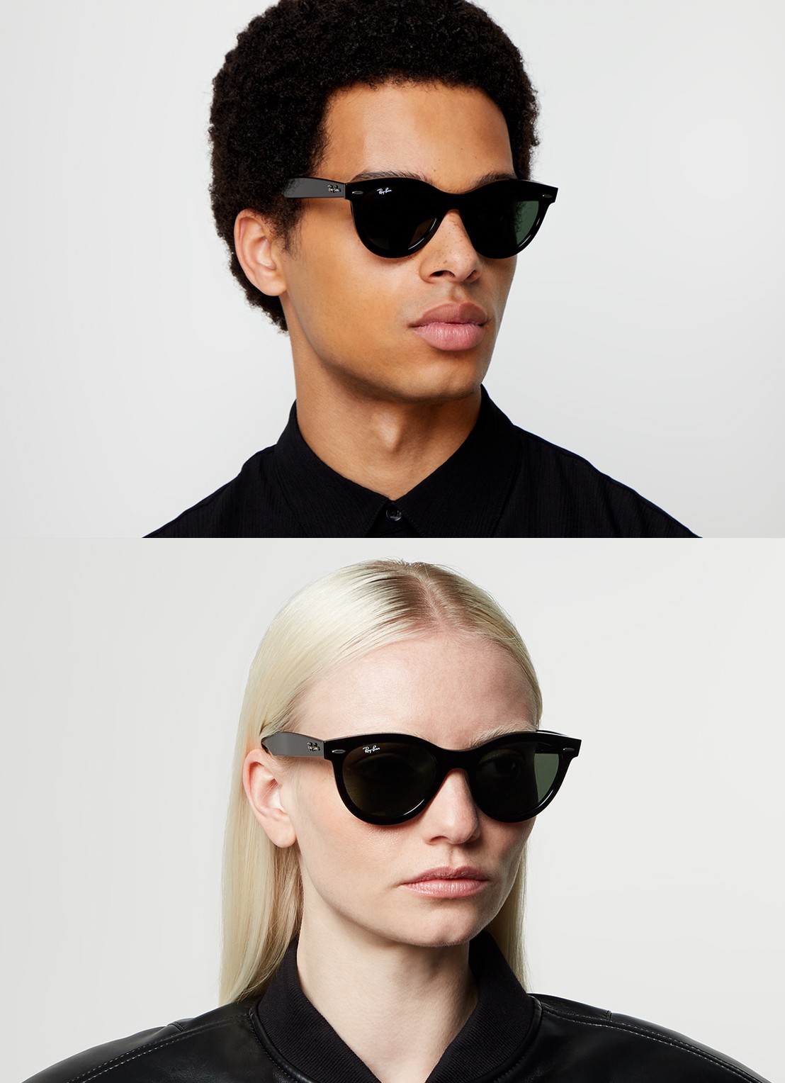 Ray-Ban Wayfarer Way zonnebril RB2241 - voorkant 5 zwart