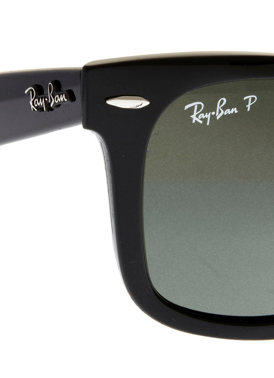 Ray-Ban Wayfarer zonnebril gepolariseerd RB2140 - detail 3 zwart