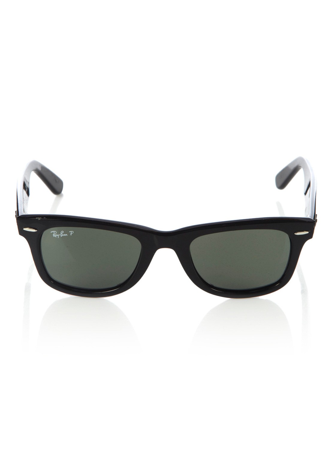 Ray-Ban Wayfarer zonnebril gepolariseerd RB2140 - voorkant zwart