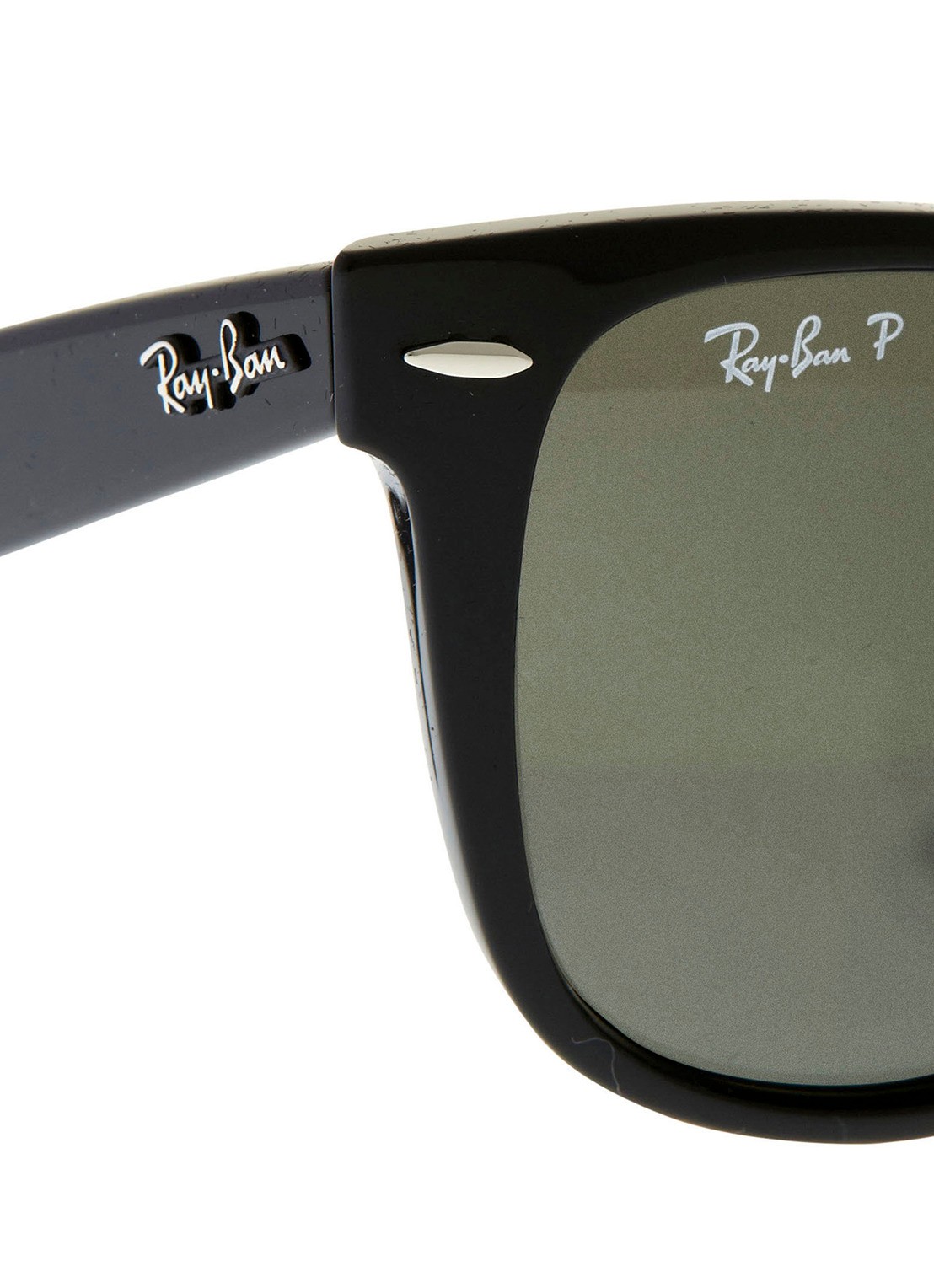 Ray-Ban Wayfarer zonnebril gepolariseerd RB2140 - detail 2 zwart