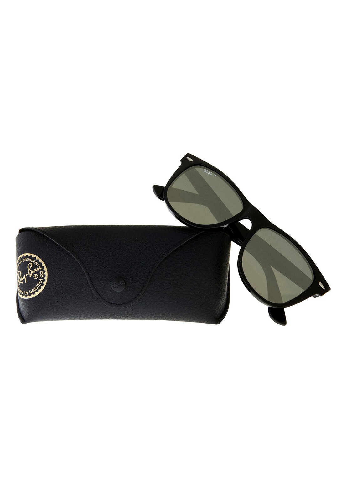 Ray-Ban Wayfarer zonnebril gepolariseerd RB2140 - detail 3 zwart
