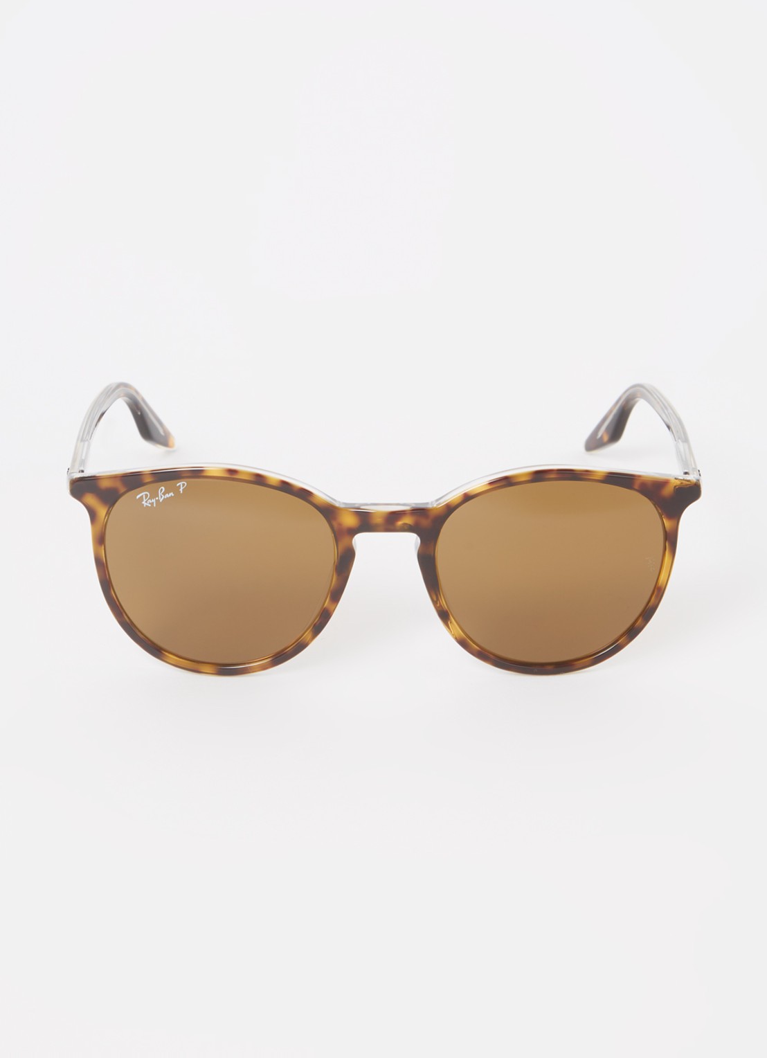 Ray-Ban Wayfarer zonnebril gepolariseerd RB2204 - detail donkerbruin