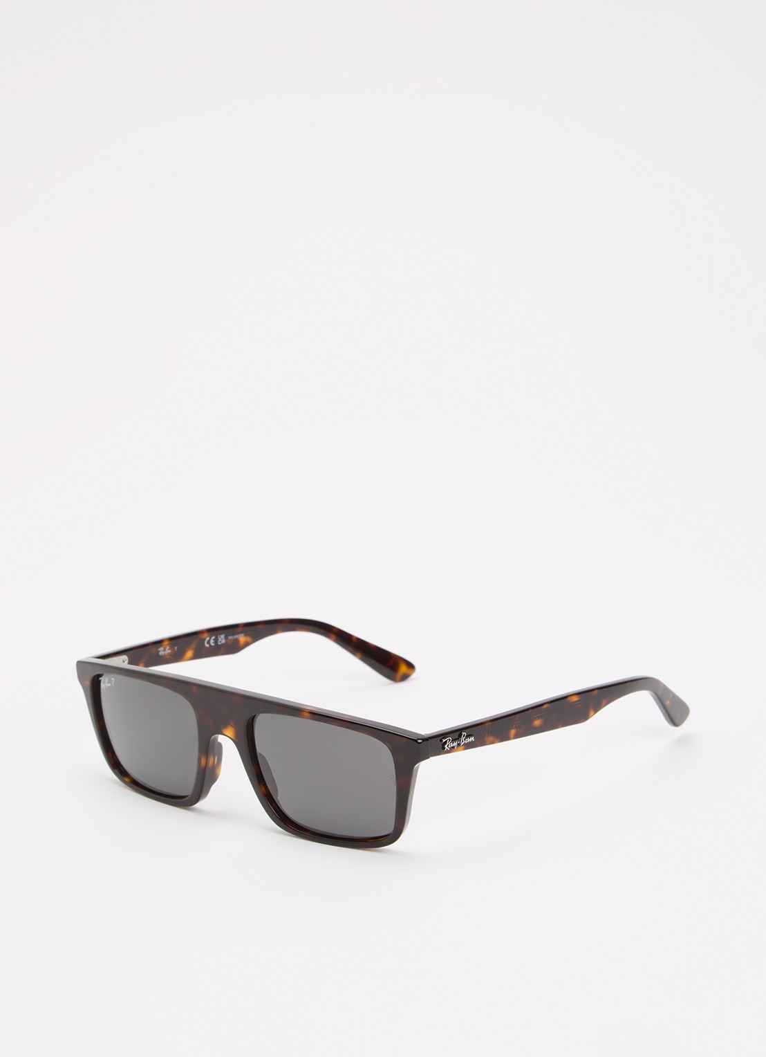 Ray-Ban Wayfarer zonnebril gepolariseerd RB2222 - voorkant 4 donkerbruin