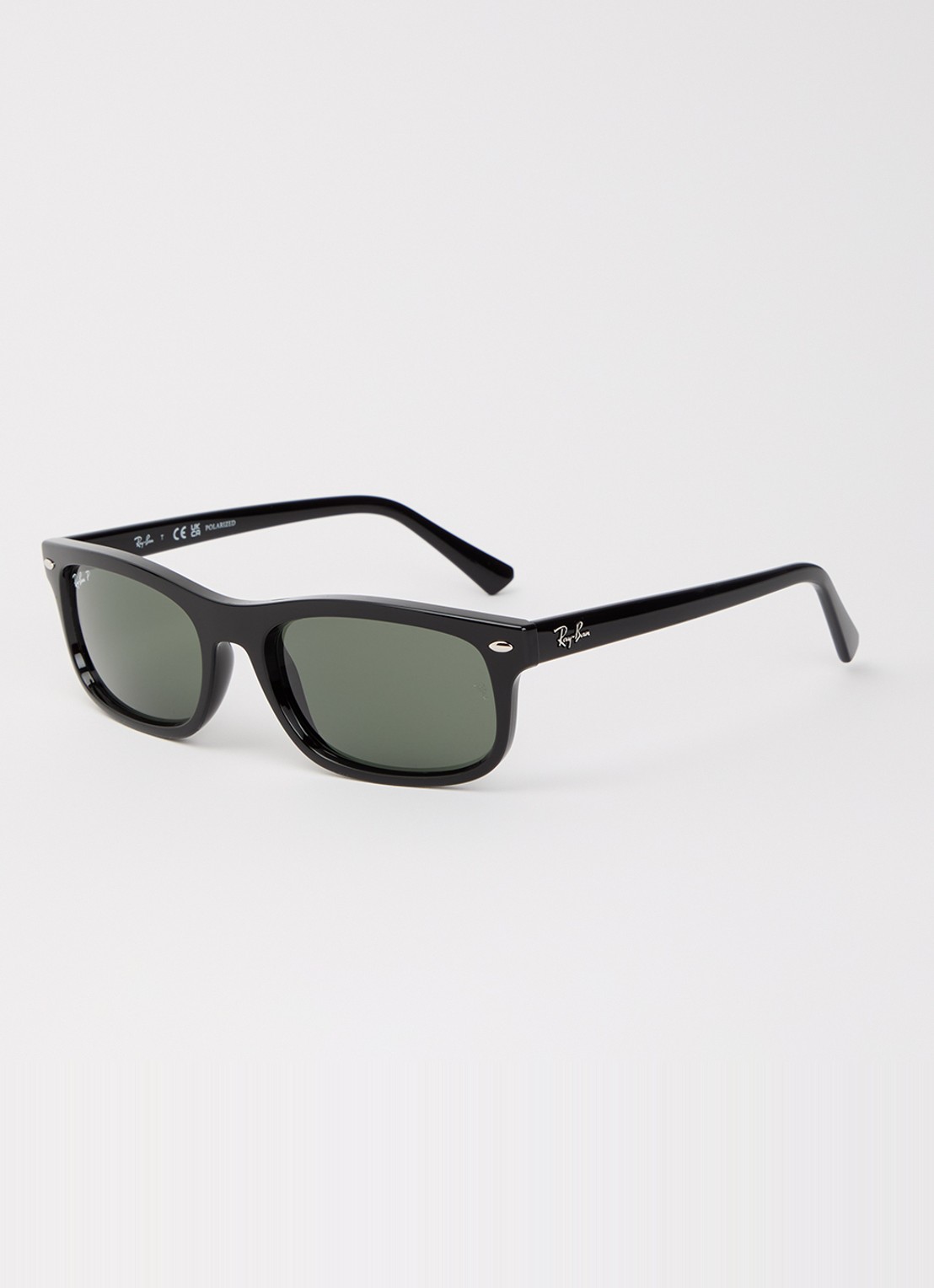 Ray-Ban Wayfarer zonnebril gepolariseerd RB2224 - voorkant 4 diepzwart