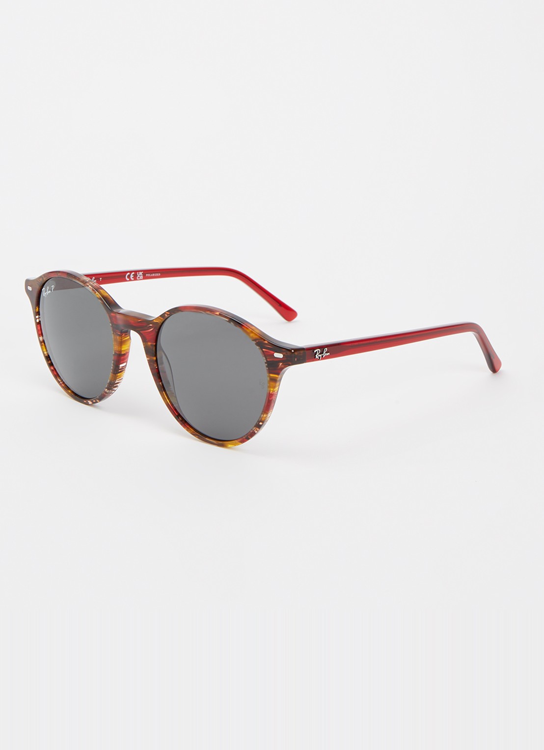 Ray-Ban Wayfarer zonnebril gepolariseerd RB2330 - voorkant roodbruin
