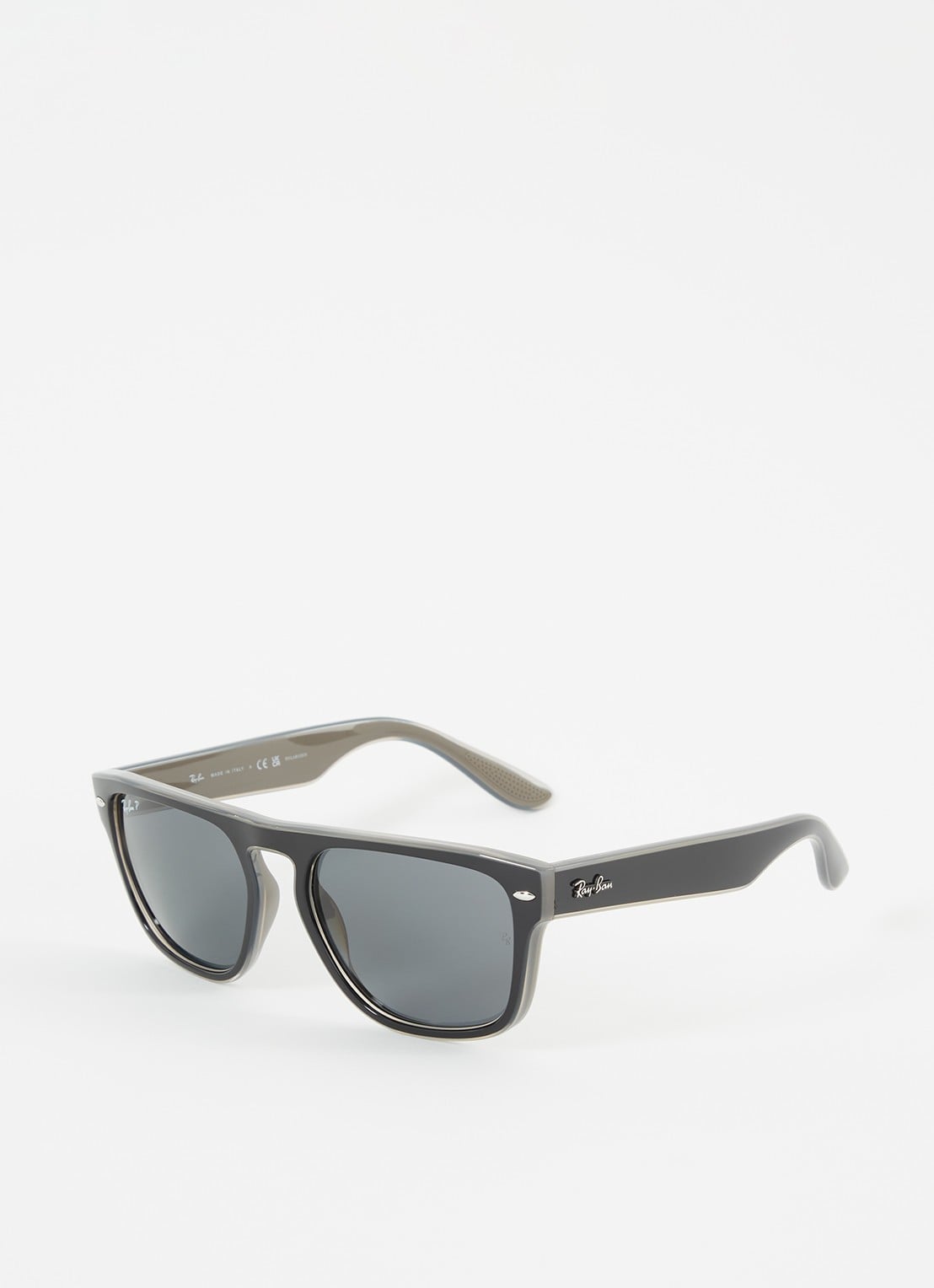 Ray-Ban Wayfarer zonnebril gepolariseerd RB4407  - voorkant 4 zwart