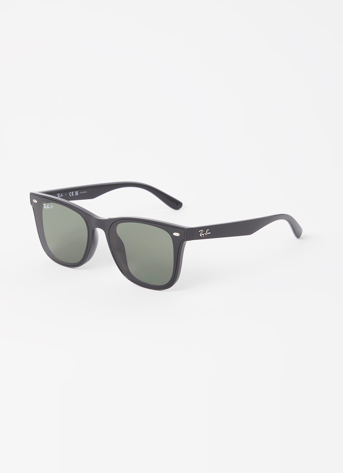 Ray-Ban Wayfarer zonnebril gepolariseerd RB4420 - voorkant zwart
