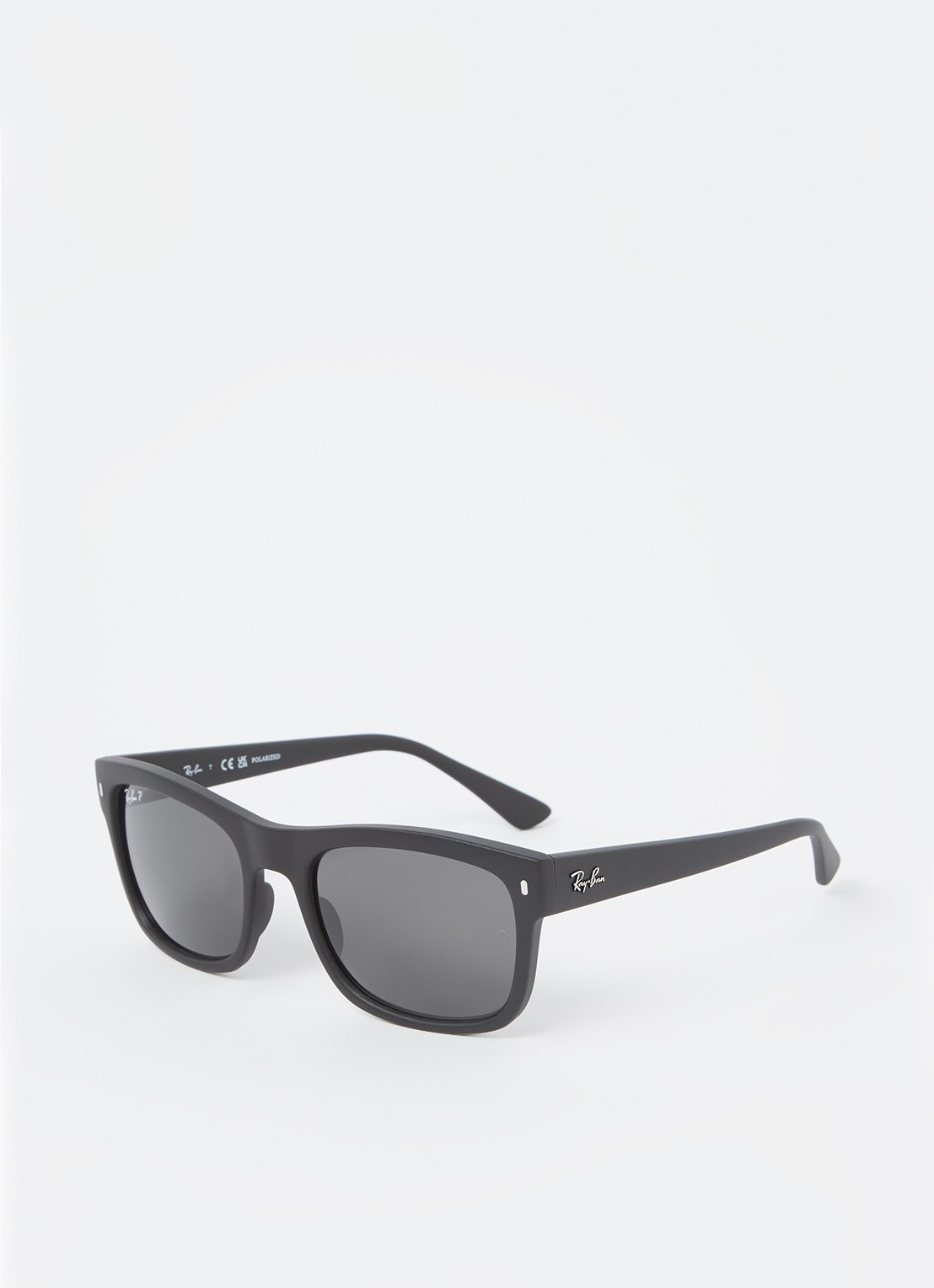 Ray-Ban Wayfarer zonnebril gepolariseerd RB4428 - voorkant zwart