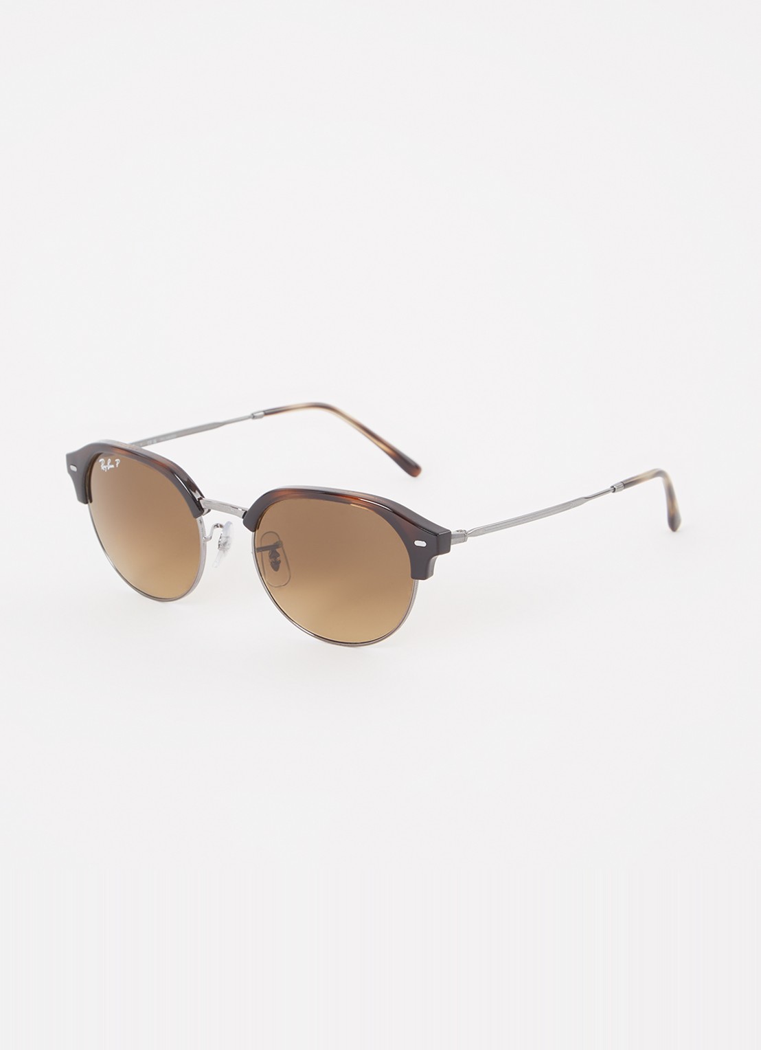 Ray-Ban Wayfarer zonnebril gepolariseerd RB4429 - voorkant 4 donkerbruin