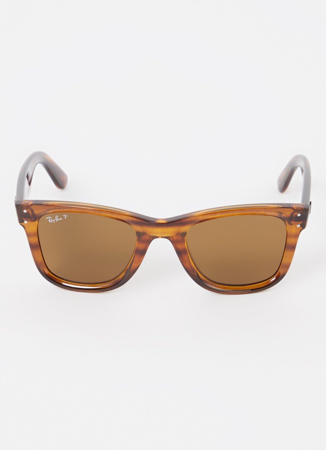 Ray-Ban Wayfarer zonnebril gepolariseerd RBR0502S - detail bruin