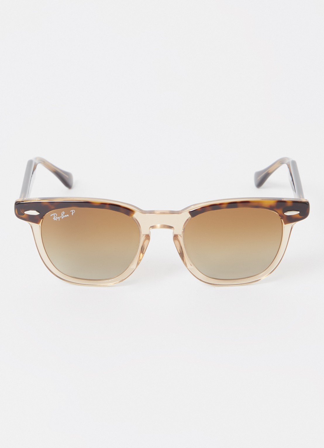 Ray-Ban Wayfarer zonnebril gepolariseerd RJ9098S - detail 2 camel