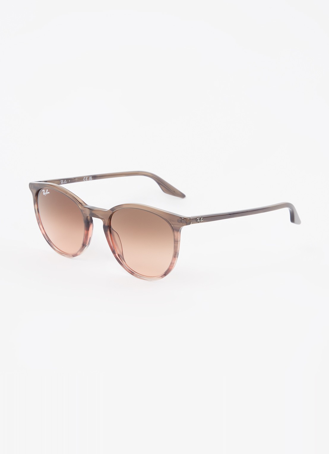 Ray-Ban Wayfarer zonnebril RB2204 - voorkant lichtbruin