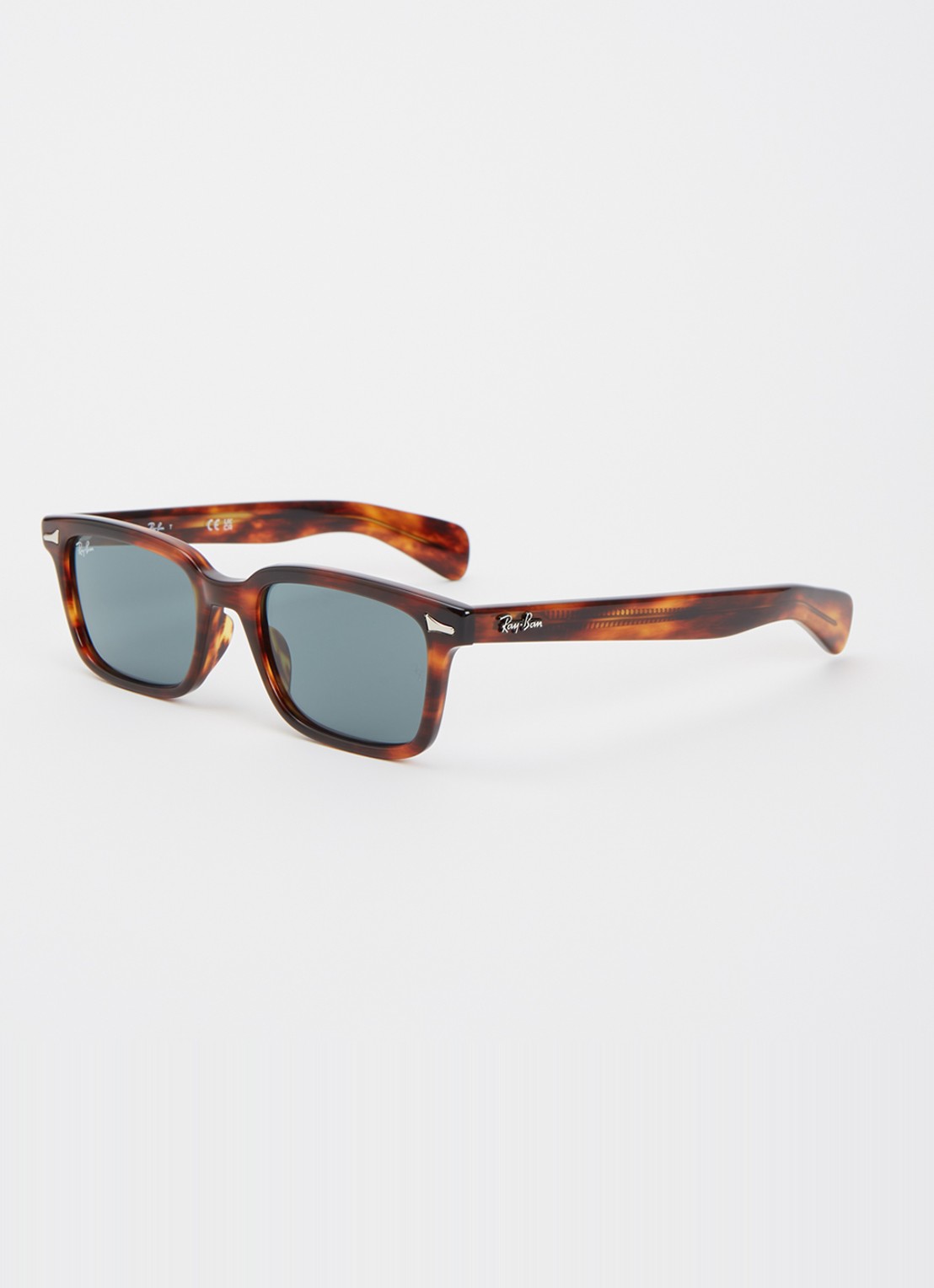 Ray-Ban Wayfarer zonnebril RB2234F - voorkant roodbruin