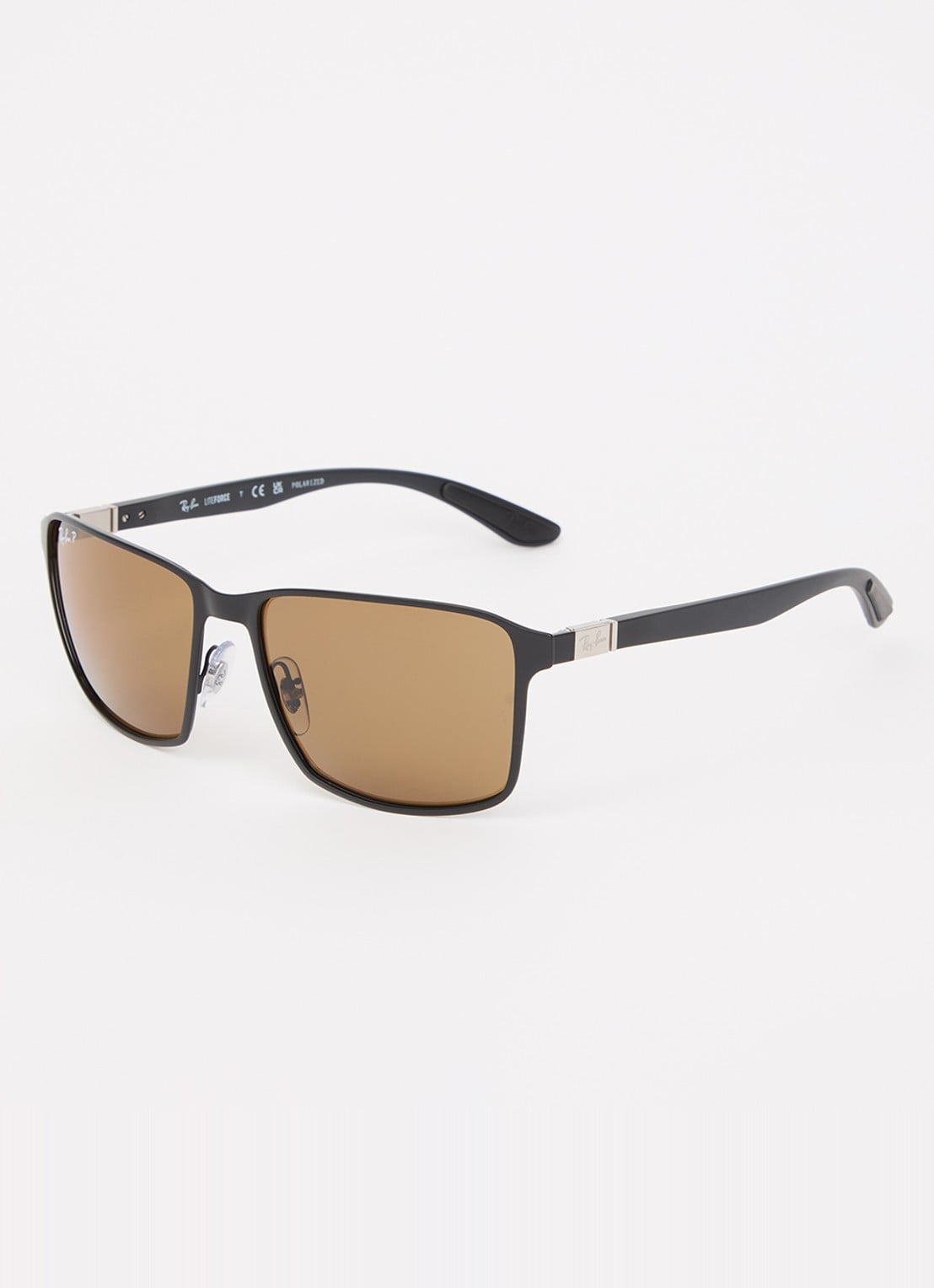 Ray-Ban Wayfarer zonnebril RB3721CH - voorkant zwart